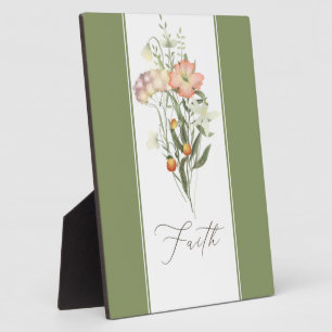 Plaque de la foi fleur sauvage