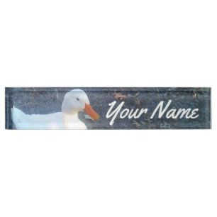 Plaque de nom de canard