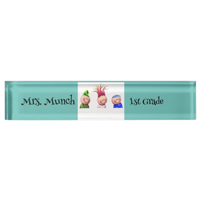 Plaque de nom de l'enseignant (Devant)