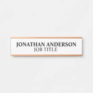 Plaque de nom de porte de bureau professionnel mod