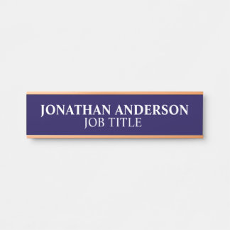 Plaque de nom de porte de bureau professionnel mod