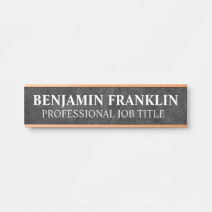 Plaque de nom de porte de bureau professionnel mod