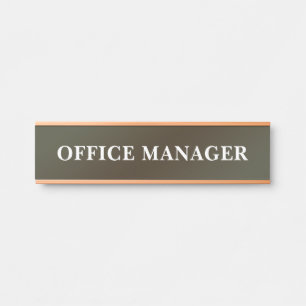 Plaque de nom de porte de bureau professionnel mod