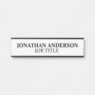 Plaque de nom de porte de bureau professionnel mod