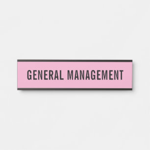 Plaque de nom de porte de bureau professionnel mod