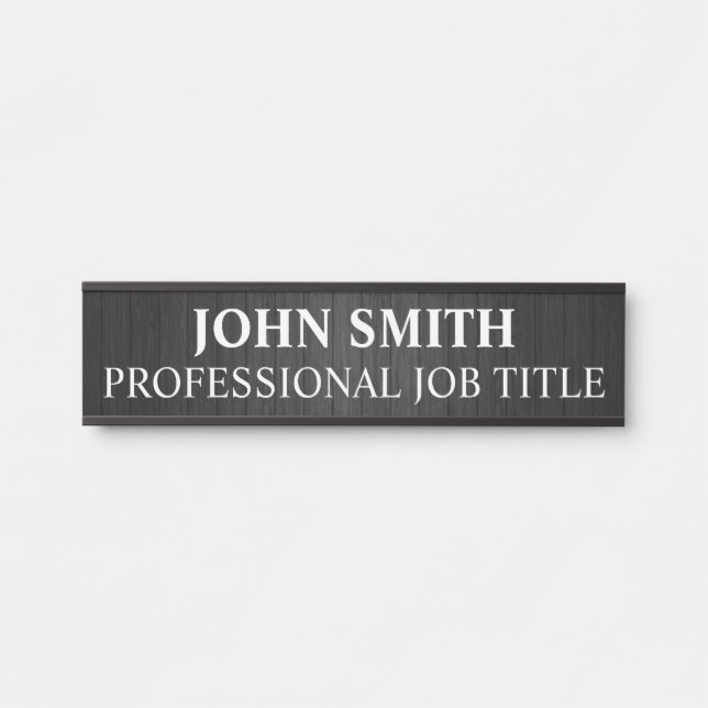 Plaque de nom de porte de bureau professionnel mod (Devant)