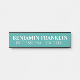 Plaque de nom de porte de bureau professionnel mod