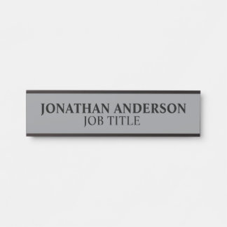 Plaque de nom de porte de bureau professionnel mod