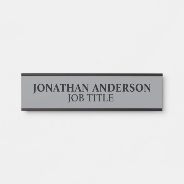 Plaque de nom de porte de bureau professionnel mod (Devant)