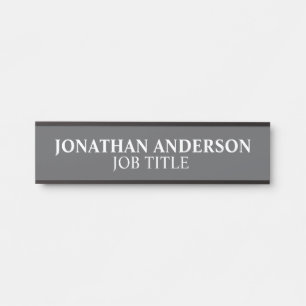 Plaque de nom de porte de bureau professionnel mod
