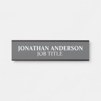 Plaque de nom de porte de bureau professionnel mod