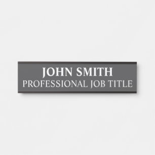 Plaque de nom de porte de bureau professionnel mod
