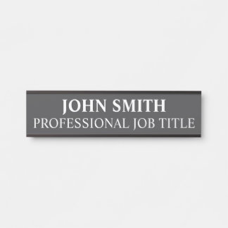 Plaque de nom de porte de bureau professionnel mod