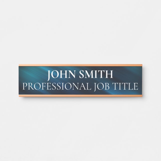 Plaque de nom de porte de bureau professionnel mod (Devant)