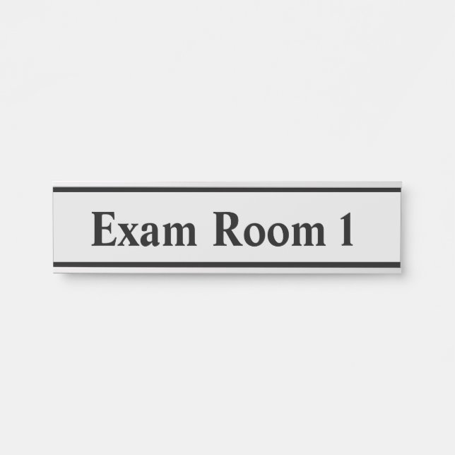 Plaque de nom de porte suspendue (Devant)