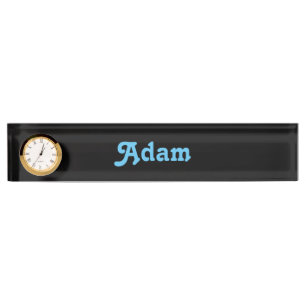 Plaque de nom du bureau Adam