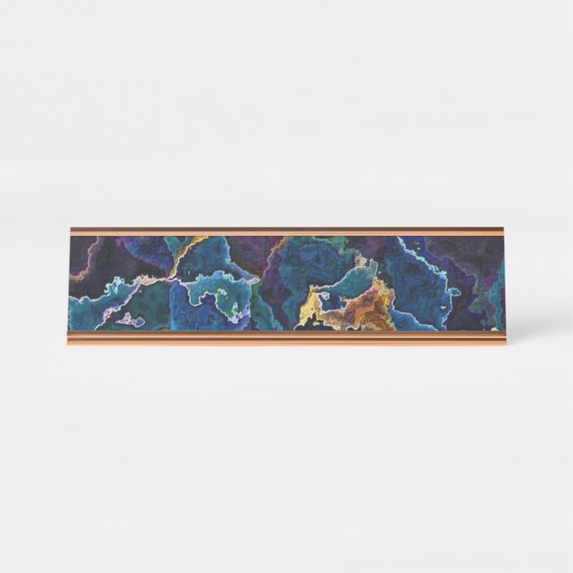 Plaque de nom du bureau de nettoyage à l'huile (Devant)