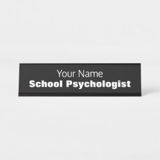 Plaque de nom du bureau du psychologue de l'école
