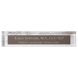 Plaque de nom du bureau Shabby Chic SLP