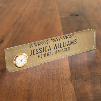 Plaque de Nom Personnalisée | Étiquette de Bureau 