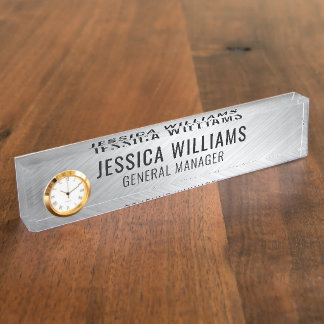 Plaque de Nom Personnalisée | Étiquette de Bureau 
