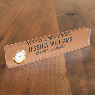 Plaque de Nom Personnalisée | Étiquette de Bureau 