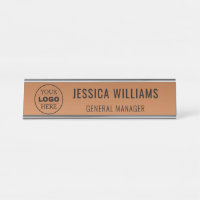 Plaque de Nom Personnalisée | Étiquette de Bureau 