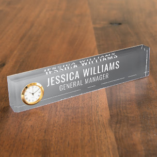 Plaque de Nom Personnalisée | Étiquette de Bureau 