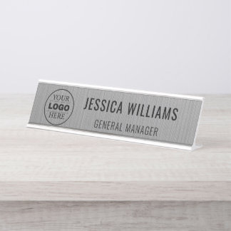 Plaque de Nom Personnalisée | Étiquette de Bureau