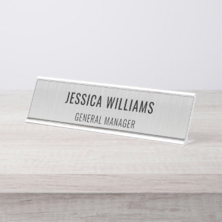 Plaque de Nom Personnalisée | Étiquette de Bureau