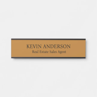 Plaque de nom personnalisée professionnelle pour p