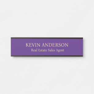 Plaque de nom personnalisée professionnelle pour p