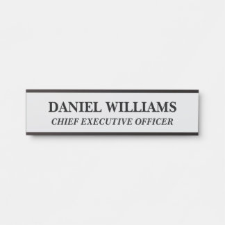 Plaque de nom personnalisée professionnelle pour p