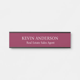 Plaque de nom personnalisée professionnelle pour p