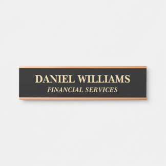 Plaque de nom personnalisée professionnelle pour p