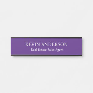 Plaque de nom personnalisée professionnelle pour p
