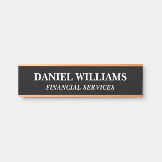 Plaque de nom personnalisée professionnelle pour p