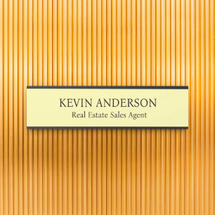Plaque de nom personnalisée professionnelle pour p