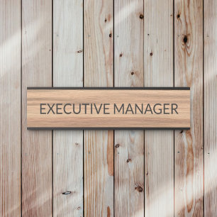 Plaque de nom personnalisée professionnelle pour p