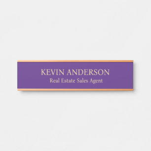 Plaque de nom personnalisée professionnelle pour p