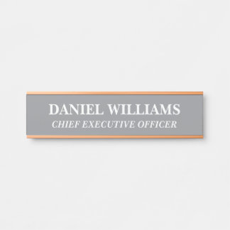 Plaque de nom personnalisée professionnelle pour p