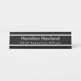 Plaque de nom pour bureau ou mur HAMbyWG