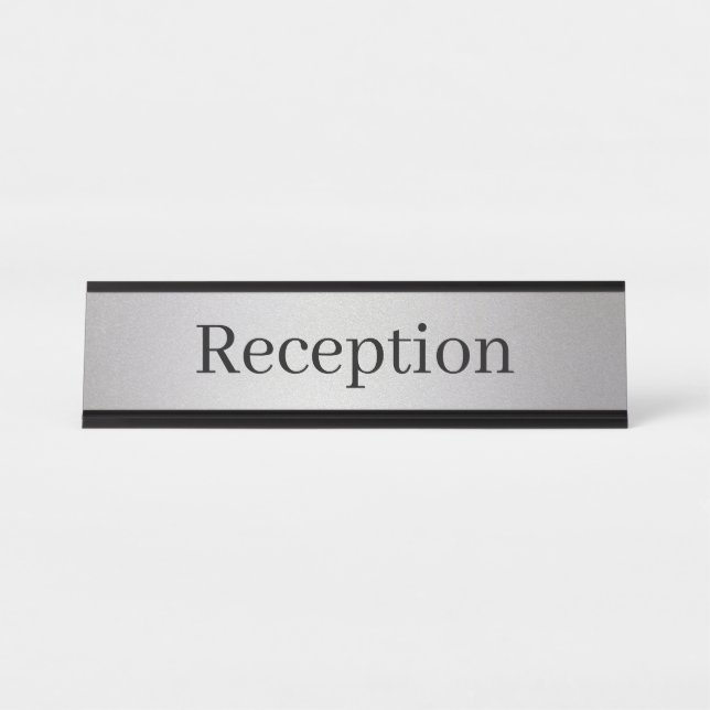 Plaque de nom simple de réception (Devant)