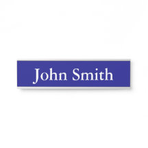 Plaque de nom, Standard (2" x 8"), Argent