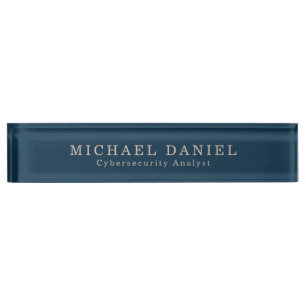Plaque de noms de bureau personnalisée pour Cybers