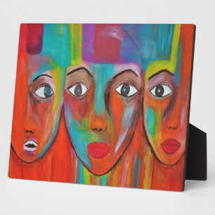 Plaque de peinture à l'huile pour femmes africaine