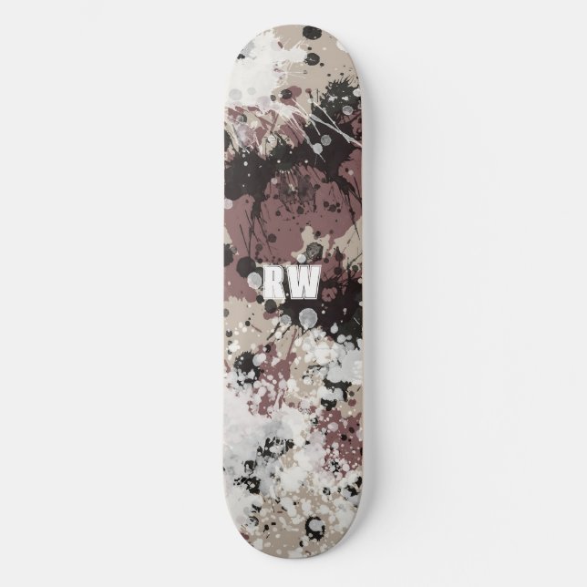 Plaque de peinture moderne personnalisé Skateboard (Recto)