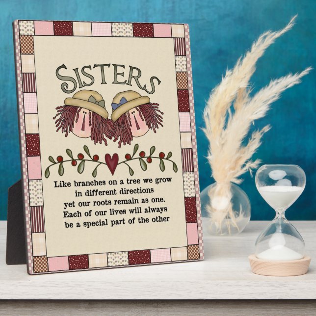 Plaque de poème Prim Sisters (Côté)