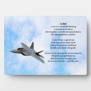Plaque de poème Son de l'avion