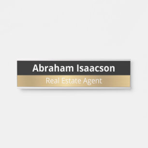Plaque de porte moderne pour bureau professionnel